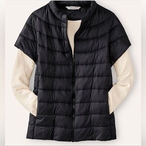 Cap-Sleeve Puffer Vest, 2X